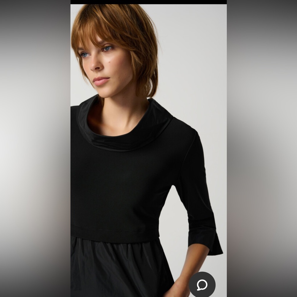 Joseph Ribkoff Cowl Neck Shift Dress #173444H - Picture 4 of 13